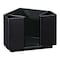 Hoffmaster 5" x 6.25" x 4.25" Black Napkins Bar Caddy BSK2113 - alternate 1